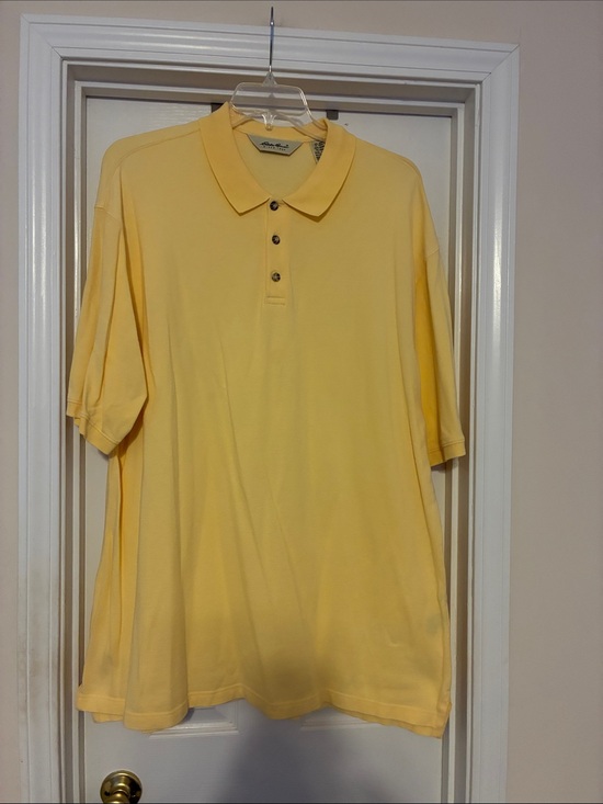Eddie Bauer Other - Eddie Bauer XXL Men's Light Yellow Polo Shirt‎
